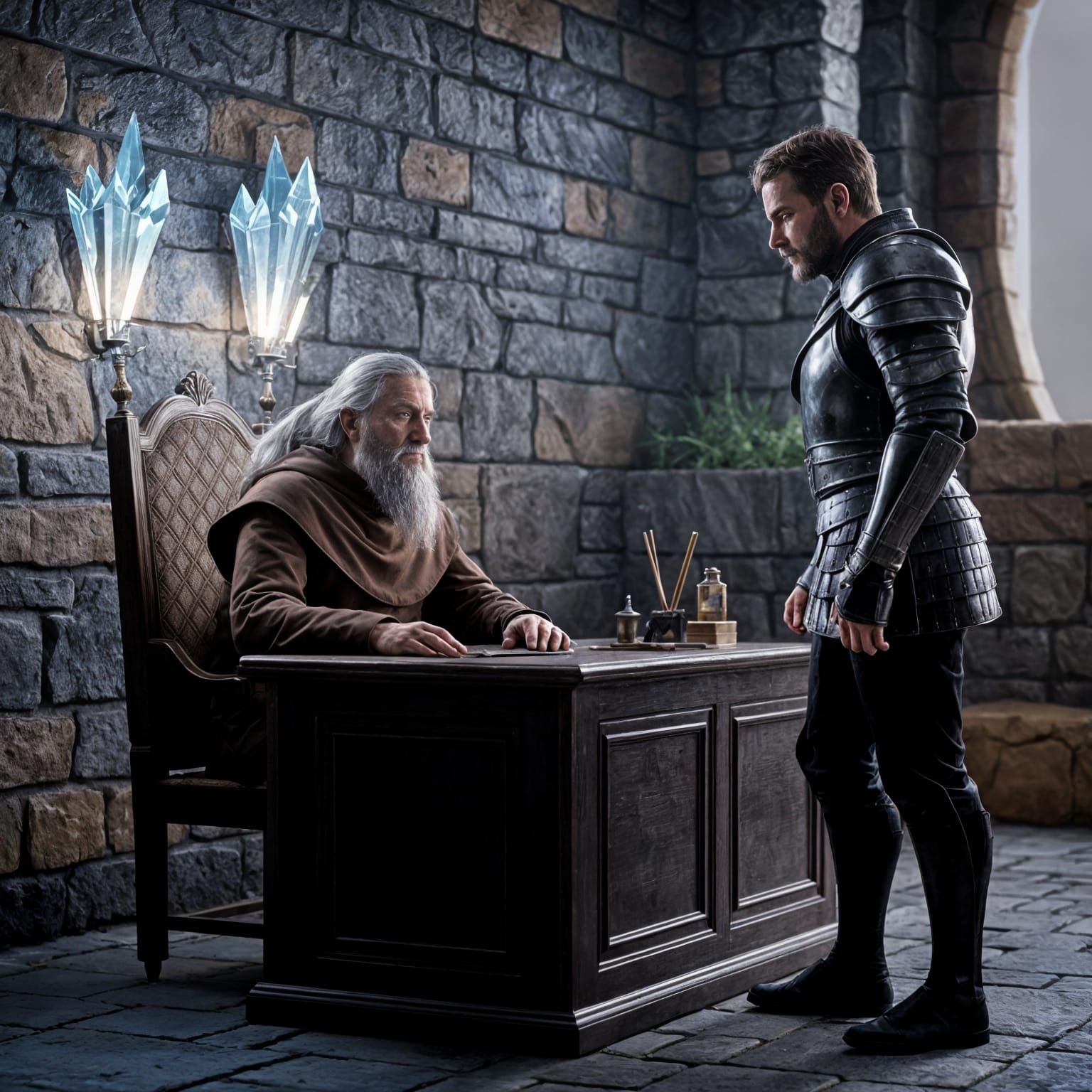 Bored Wizard Negotiates with Imperious Commander