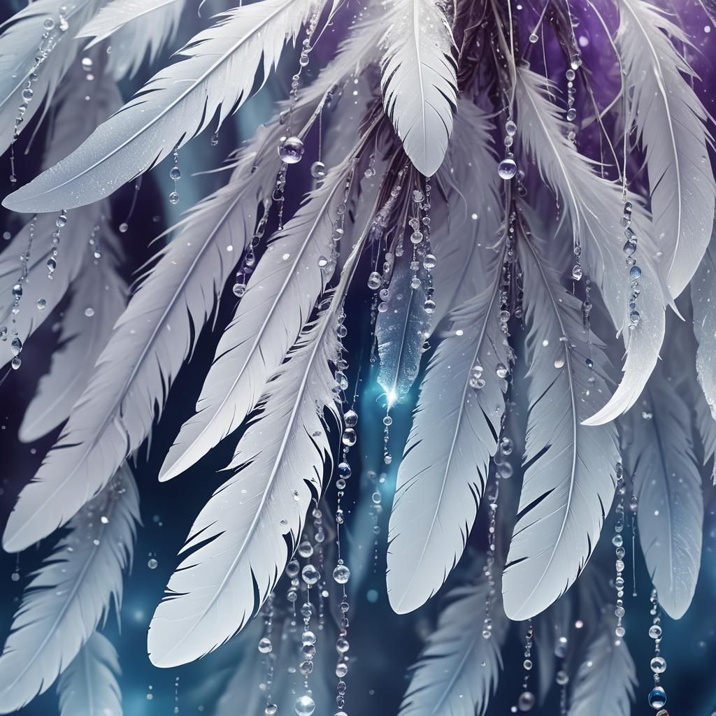 Crystal Feather Patronus in Misty Magical Realism
