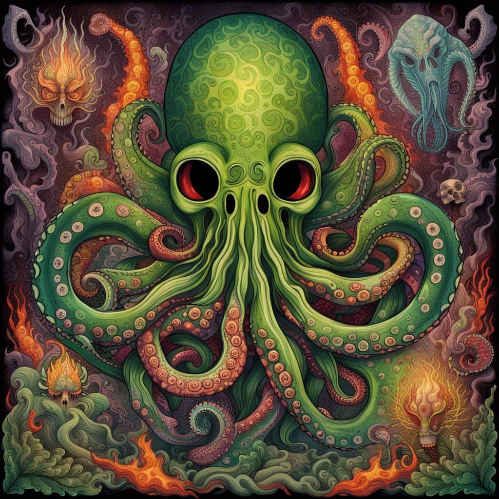 Interdimensional Octopus Attacks Earth with Plants and Skull...