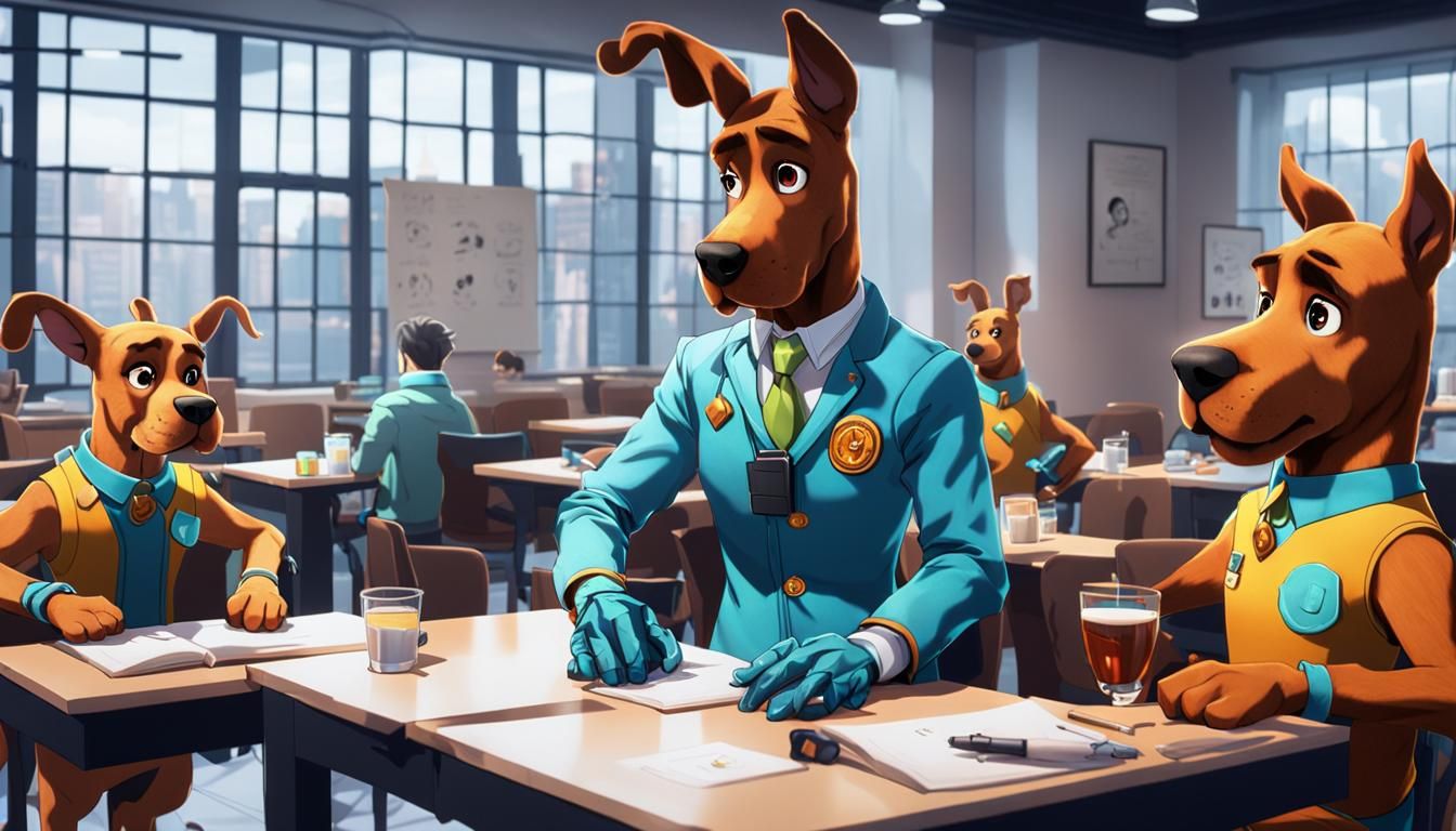 Cyborg Scooby Doo Teaches AI Imaging: 3D Anime Art
