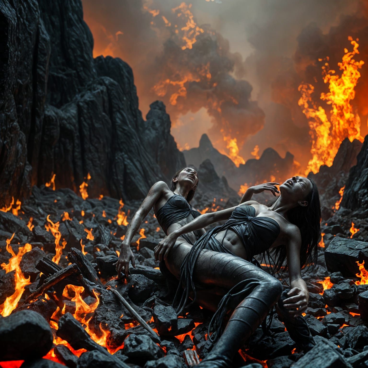 Ethereal Hellscapes in Hyper-Realistic 3D