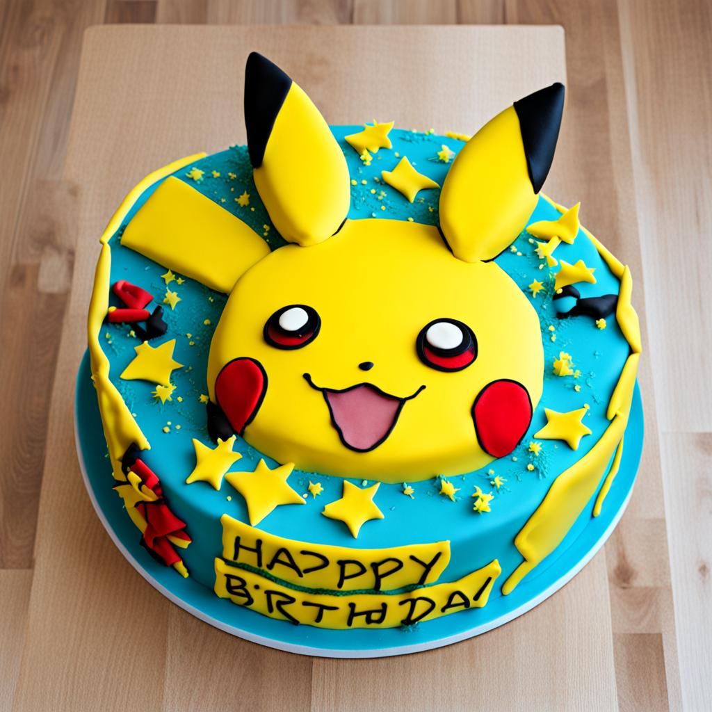 Pikachu Birthday Cake