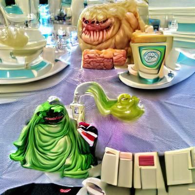 Slimer's Unexpected High Tea Party