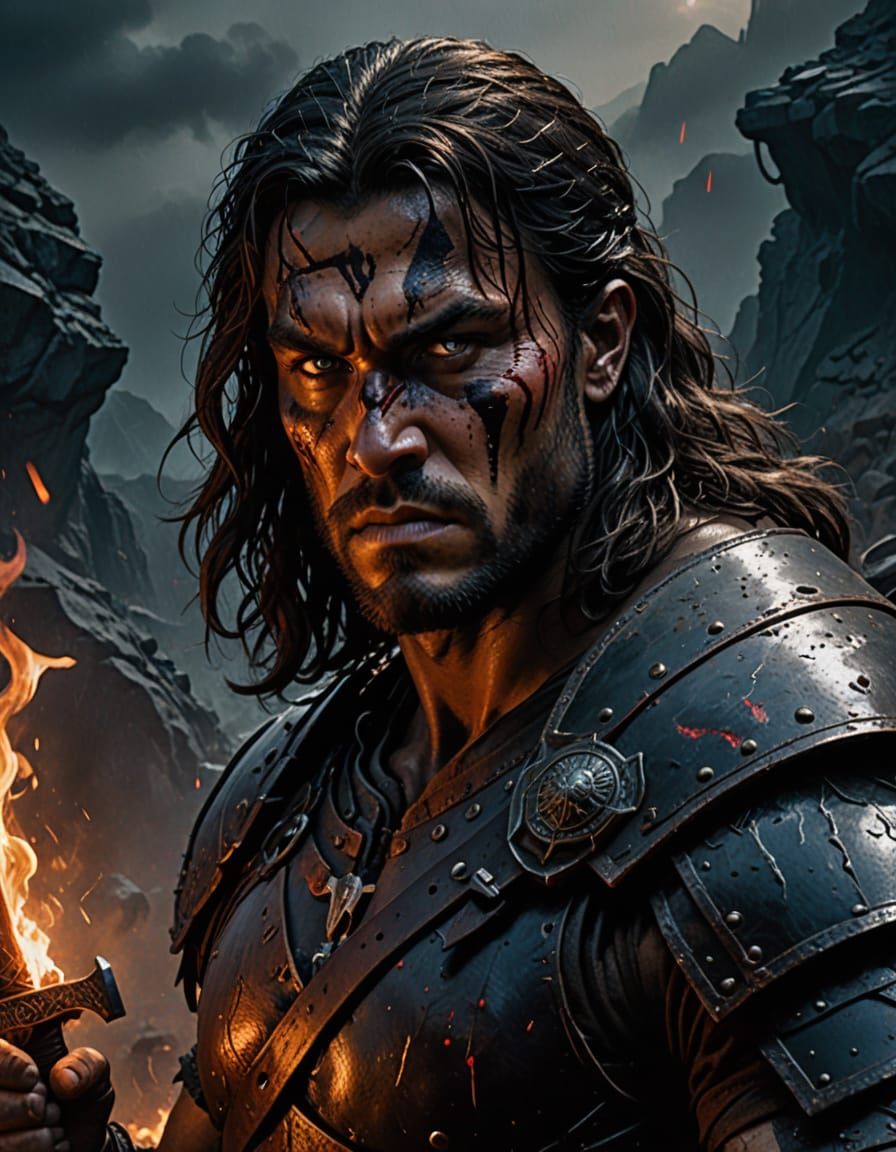 Conan in Dark Fantasy Art