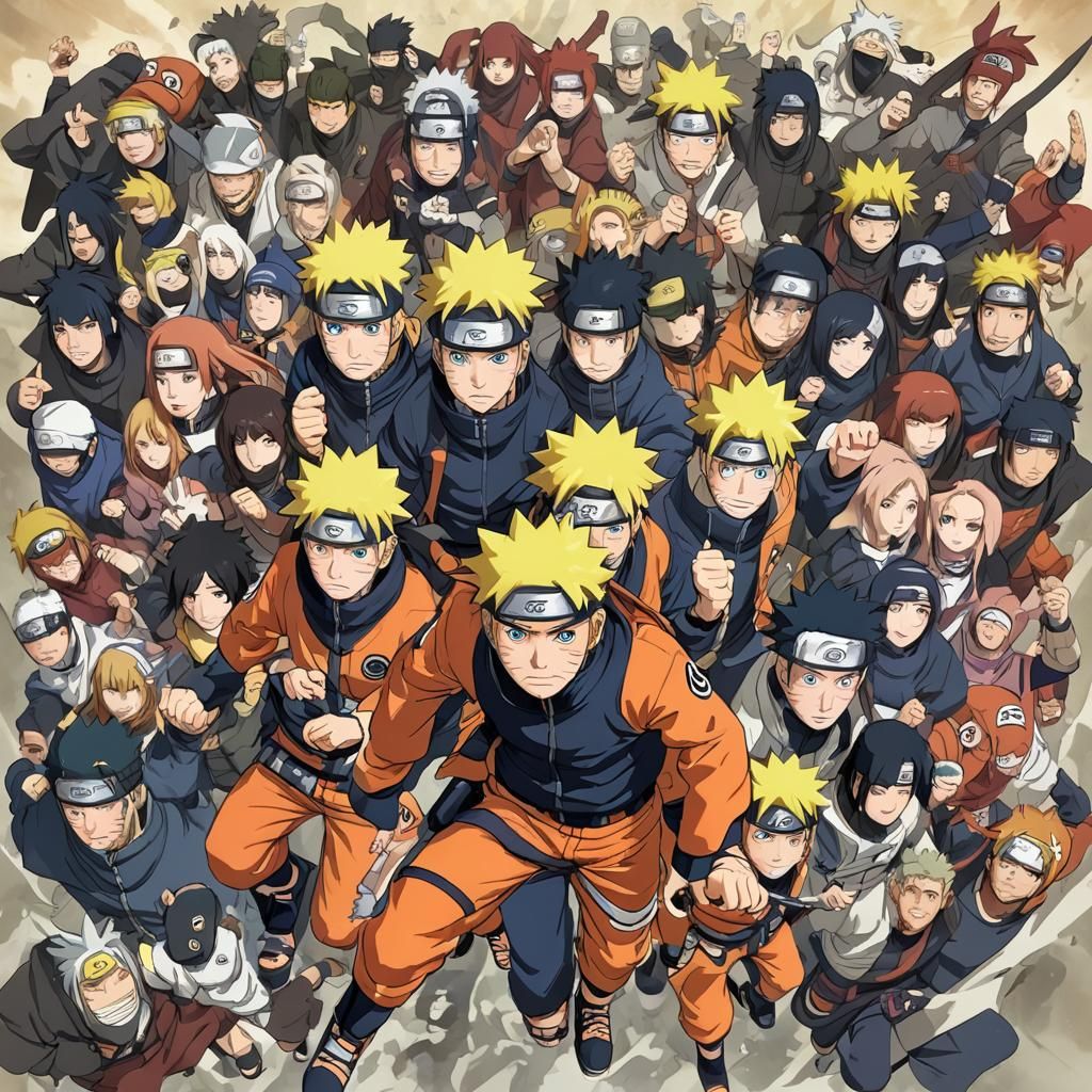 Naruto Anime Key Visual Manga Style