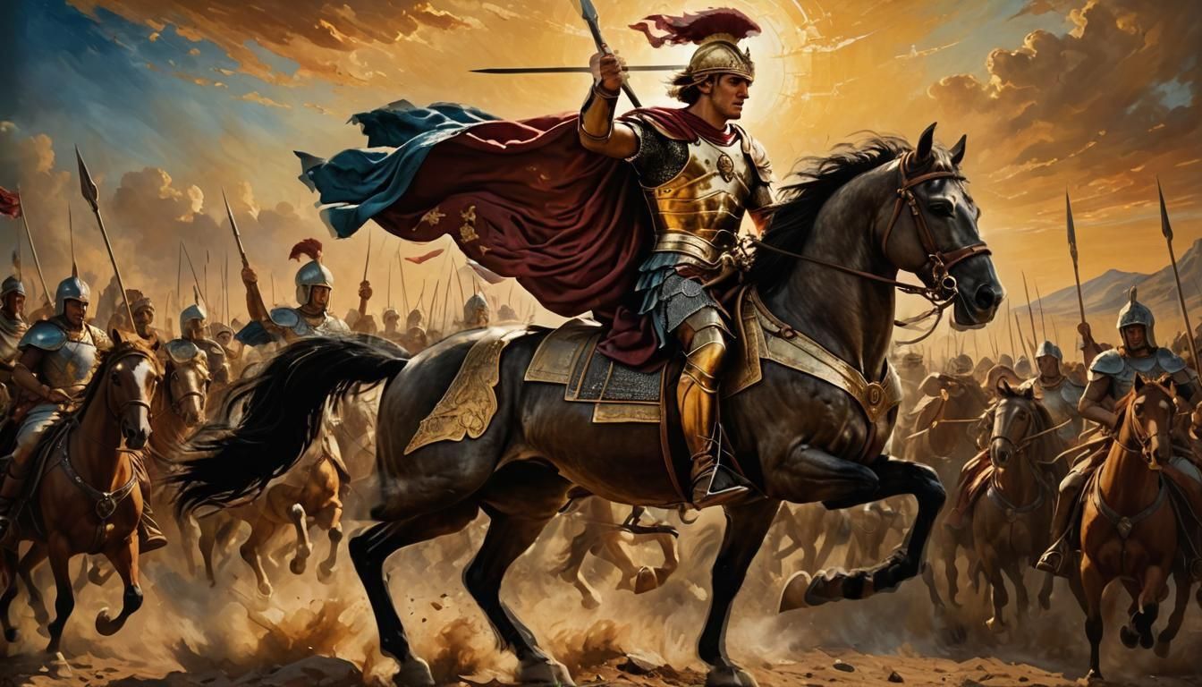 Alexander the Great in Battle: Classical Painting