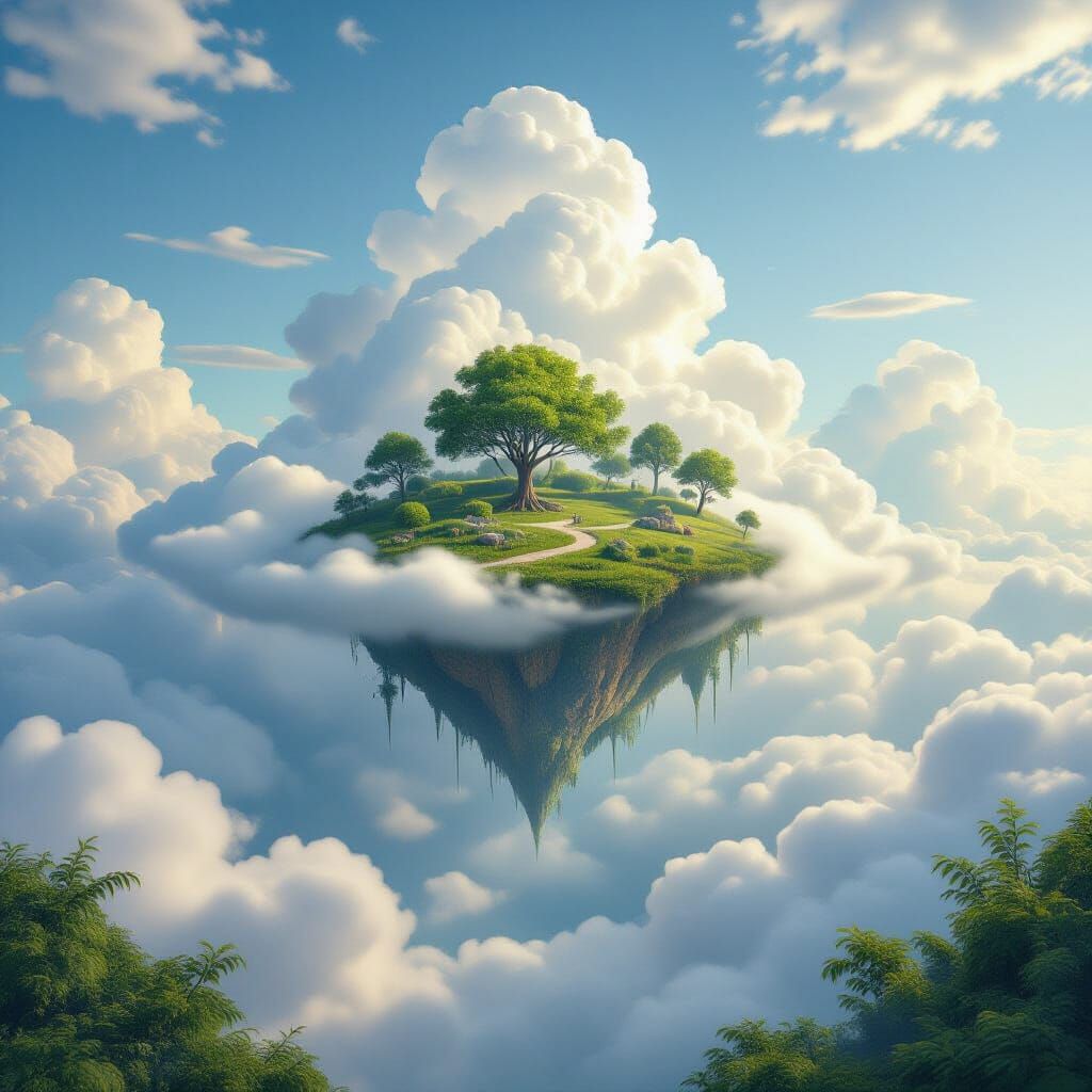 Whimsical Nature Ascends to the Clouds