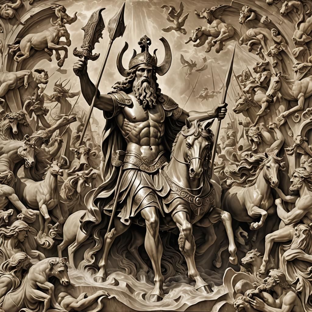 Majestic Poseidon, God of the Sea and Earthquakes