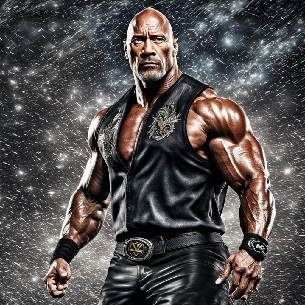 The Rock WWE: Hyperrealistic Portrait