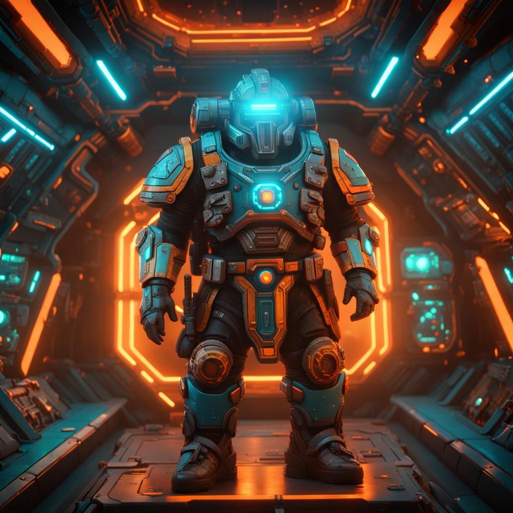 Dwarf Space Miner in Heavy Armor