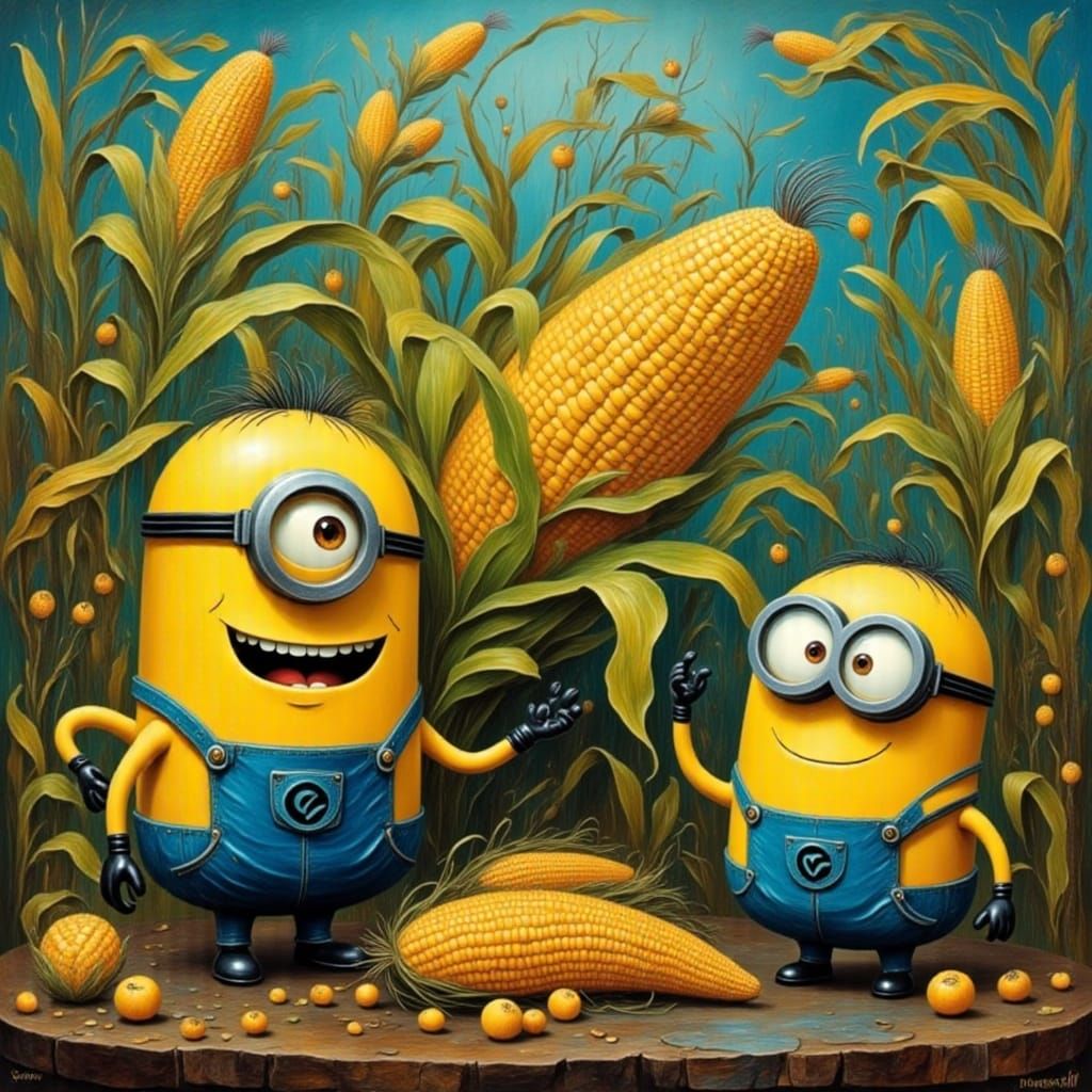 Corny Cornbot Minions in Ballet Style