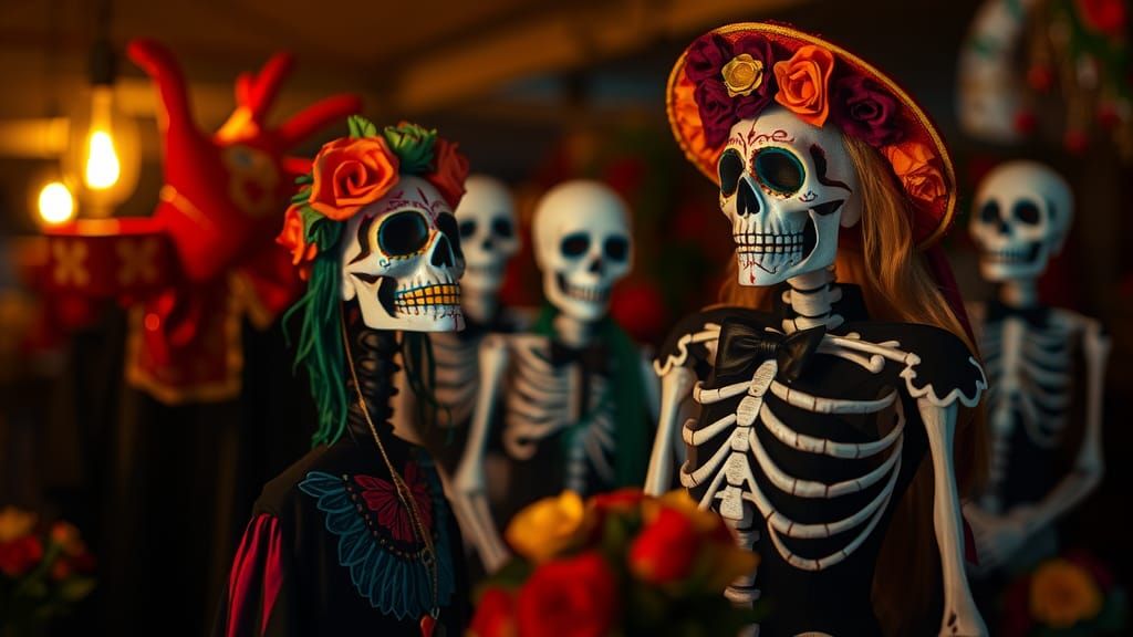 Vibrant Día de los Muertos Celebration