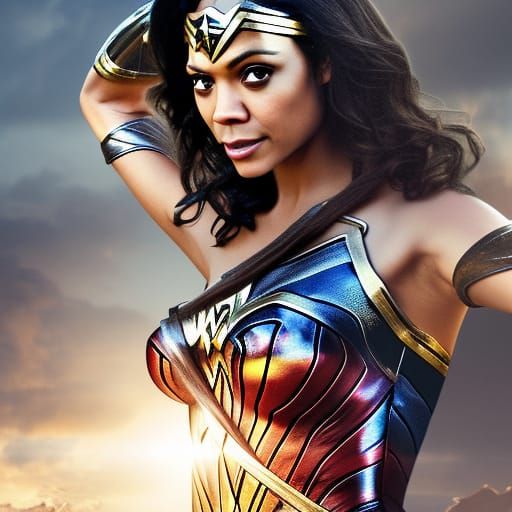 Wonder Woman Cosplay: Zoe Saldana as DC Hero