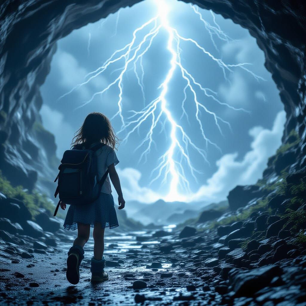 Girl Transformed by Lightning and Radiation