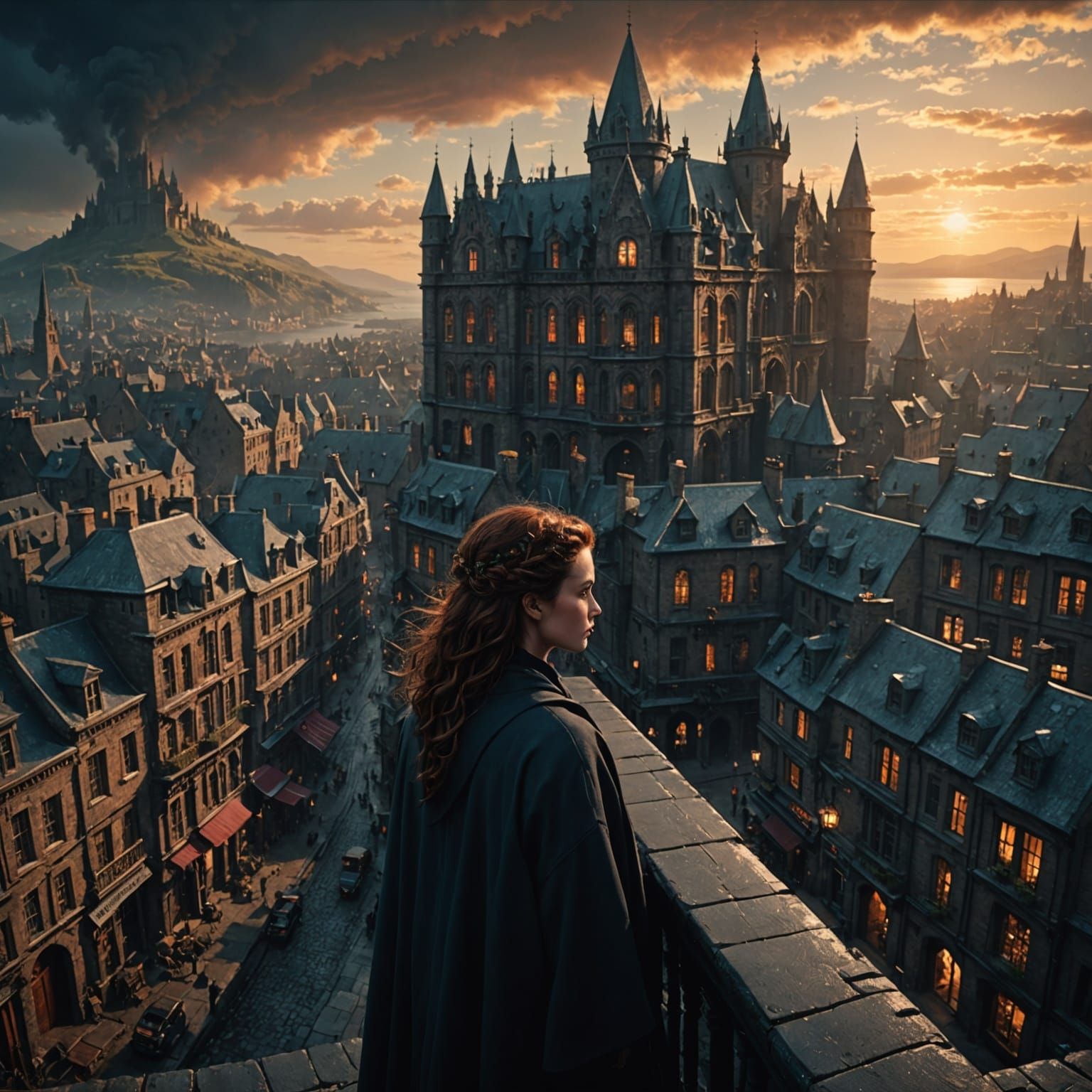 Epic Cinematic Digital Painting of Elaine