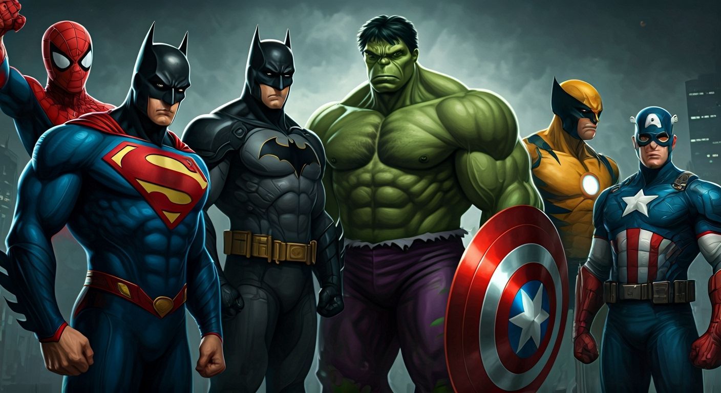 Marvel and DC Superheroes Team Up