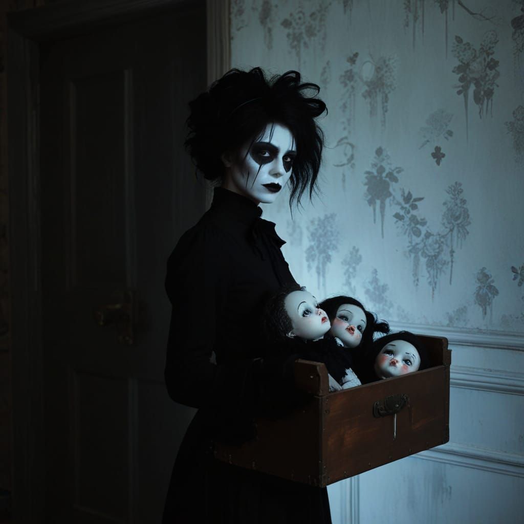 Surreal Mime's Dark, Cinematic, Maximalist Study