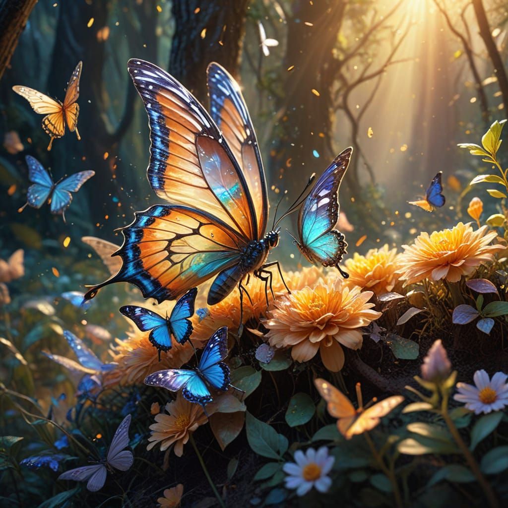 Ethereal Butterflies Emerge from Pencil Shavings