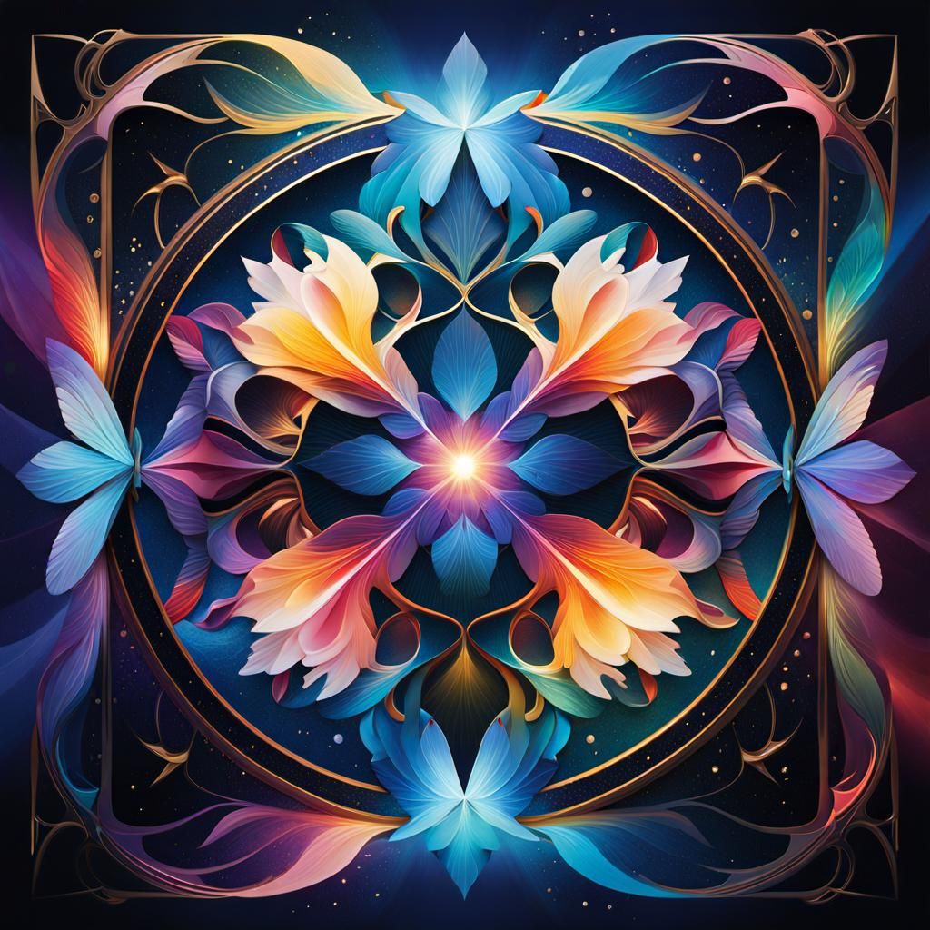 Metamorphosis Prelude: Digital Illustration in Cosmic Style