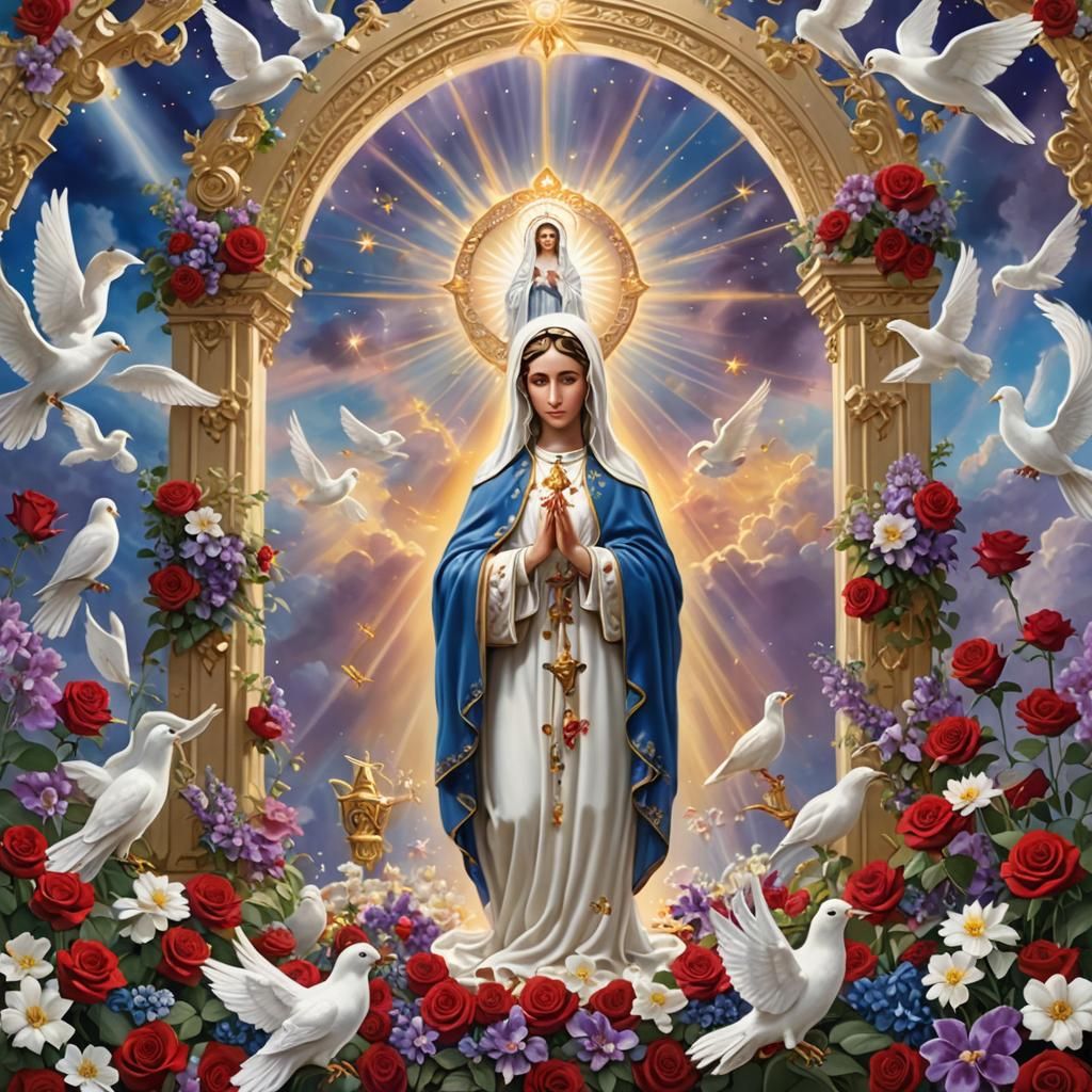 Our Lady of Fatima at Heaven's Golden Gates