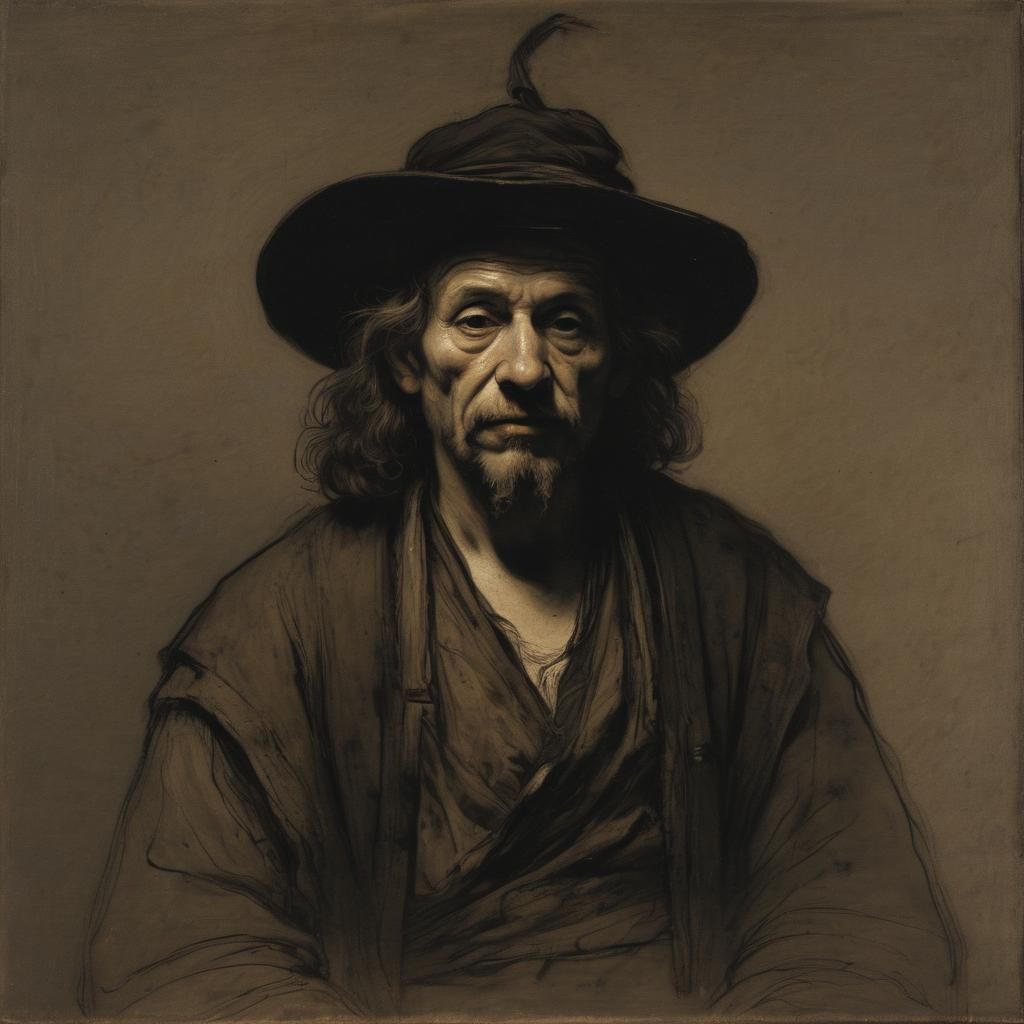 Grimdark Portrait in Rembrandt Style