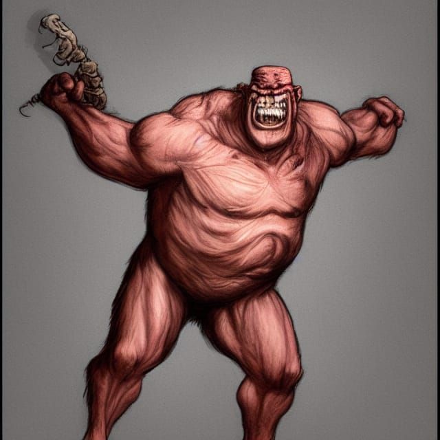 Ettin: A Two-Headed Giant Illustration