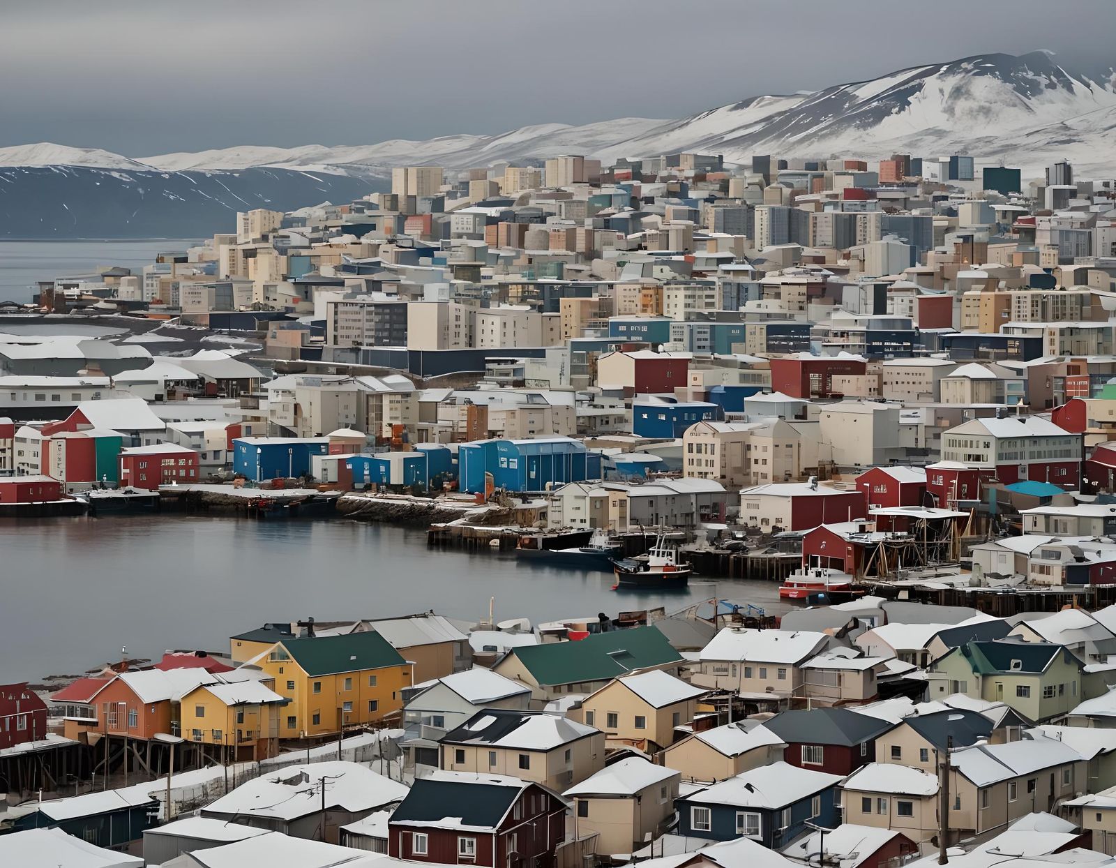 Bilibino Coastal Port City in Japanese Style