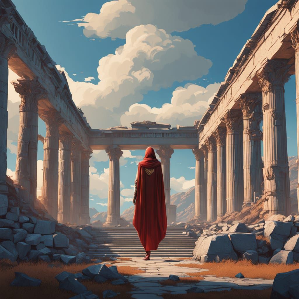 Goddess of Greece in Heroic Glory