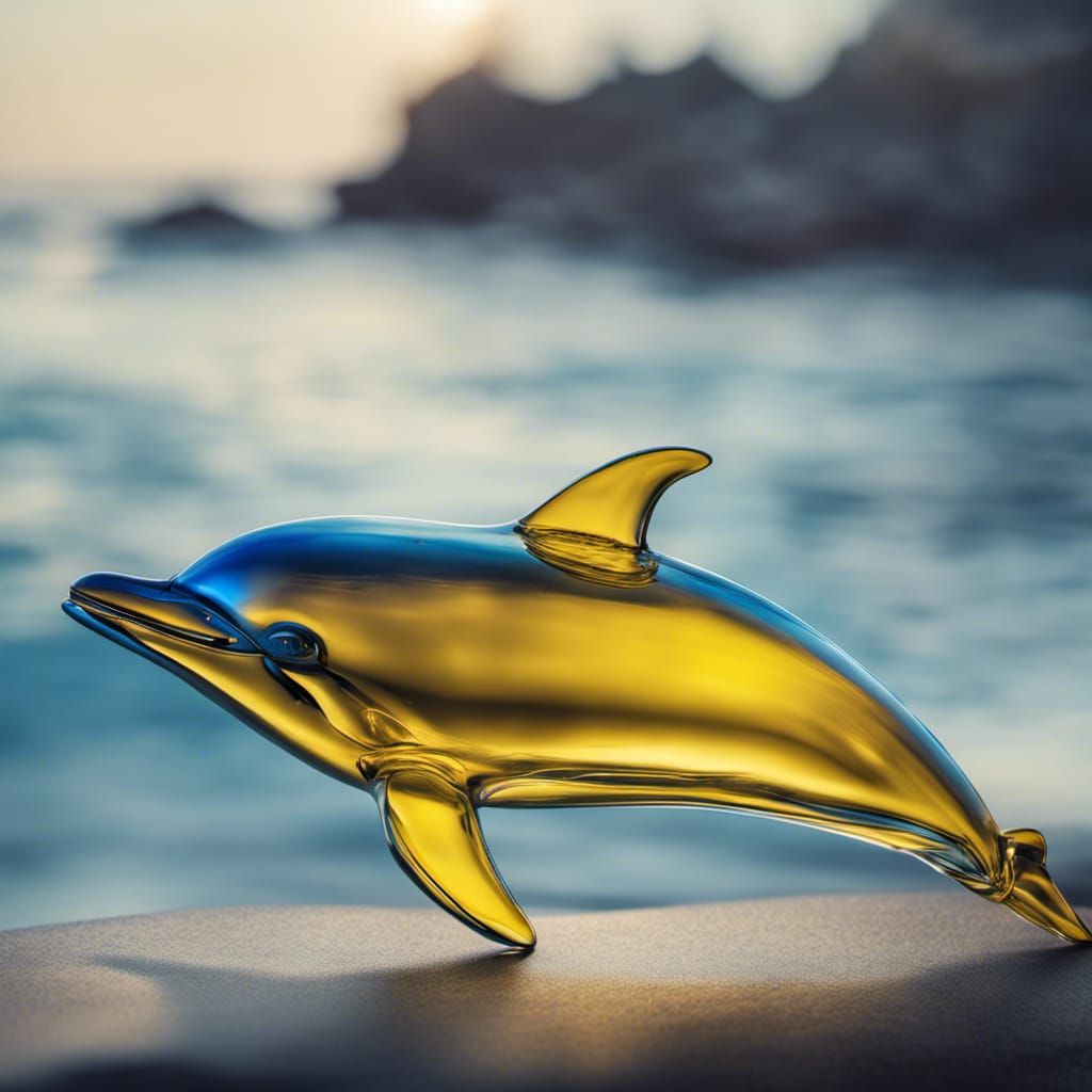 Glass dolphin
