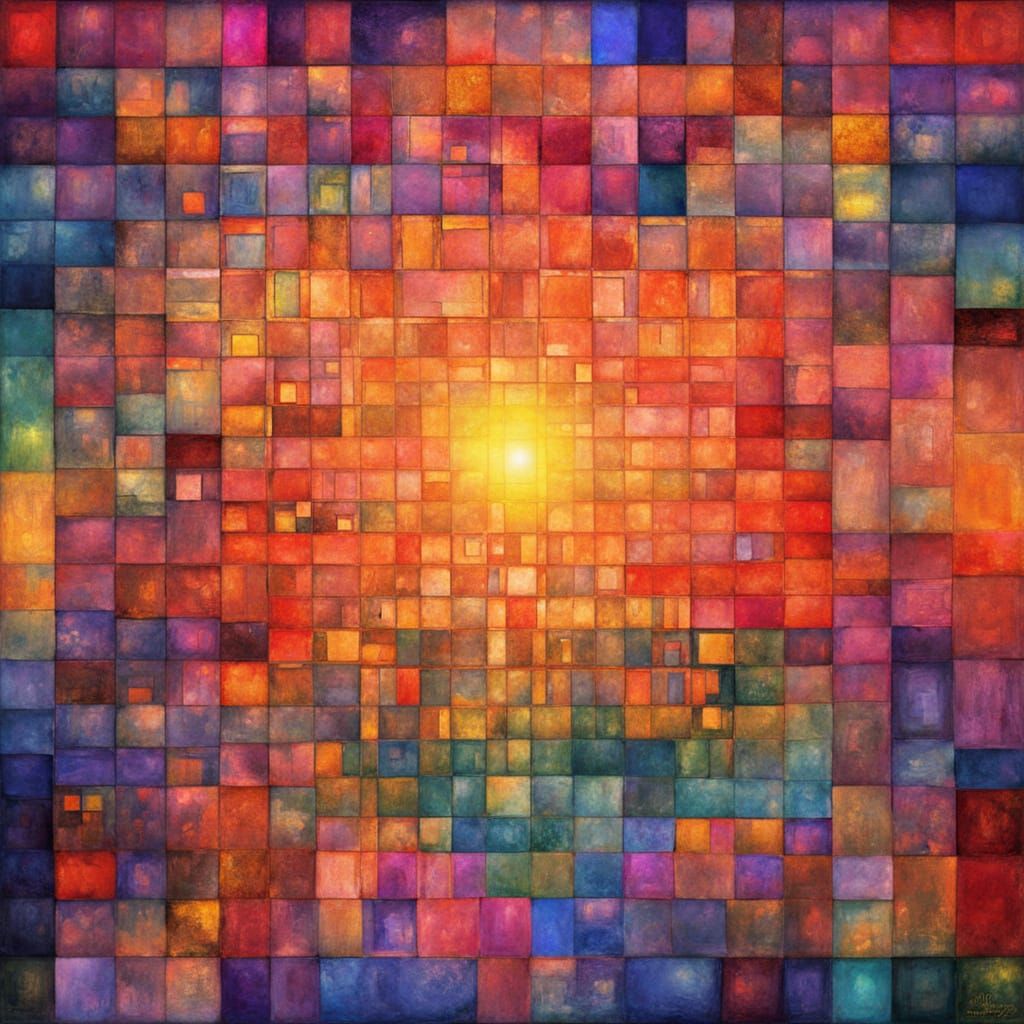 Vibrant Spring Morning in Cosmic Colors