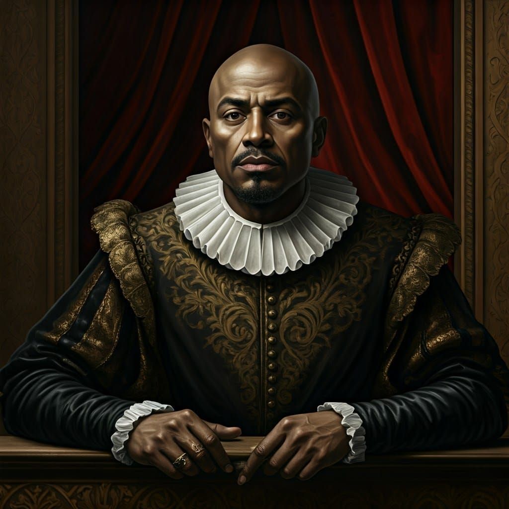 Othello and Iago Illustration