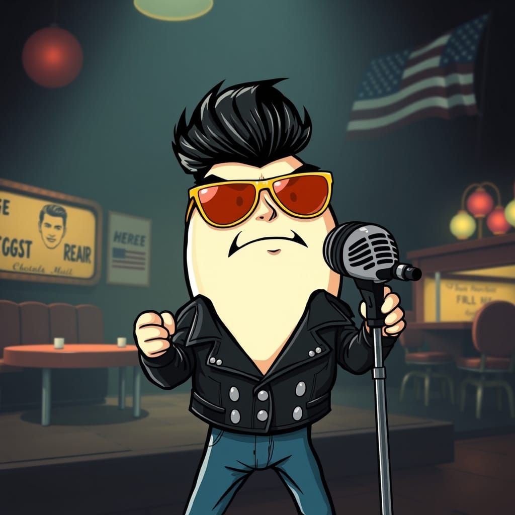 Rocking Egg in 1950s Style