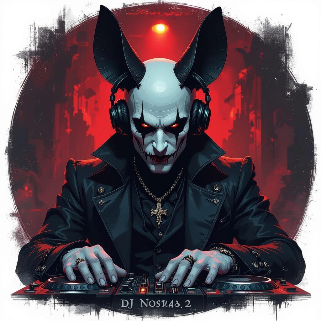 Gothic Vampire DJ Plays Set in New York Club