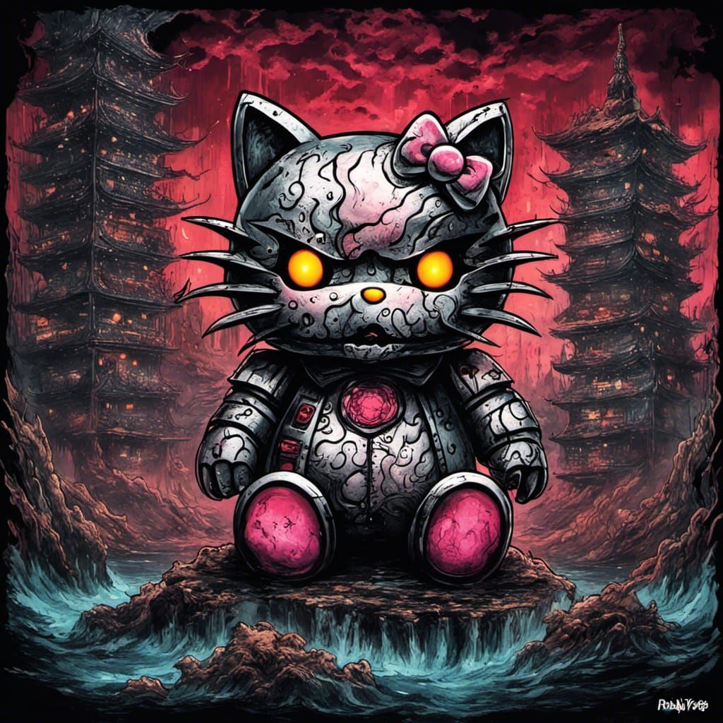 Mecha Hello Kitty Kaiju