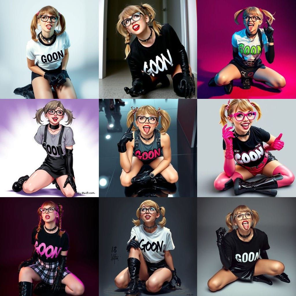 Taylor Swift as a Latex Cyberpunk Idol