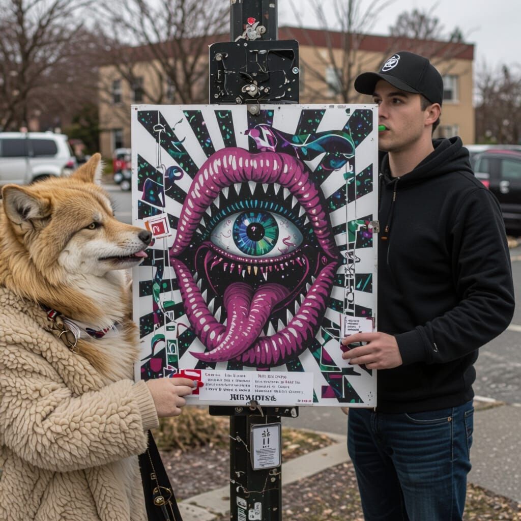 Surreal Occult Battle Against Cosmic Forces