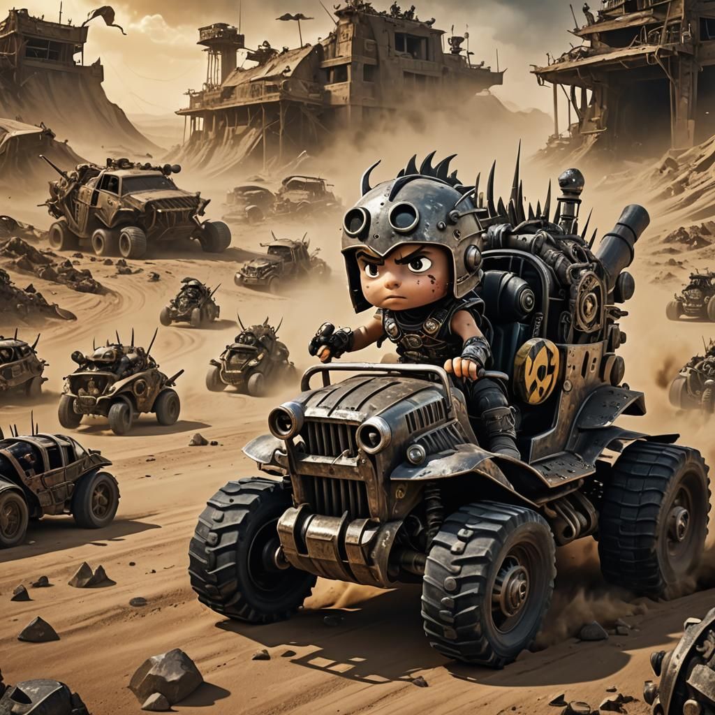 Chibi Gladiator Races in Mad Max Apocalypse