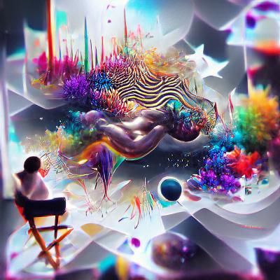 Synesthesia: Holographic Cosmic Illustration in Pablo Amarin...