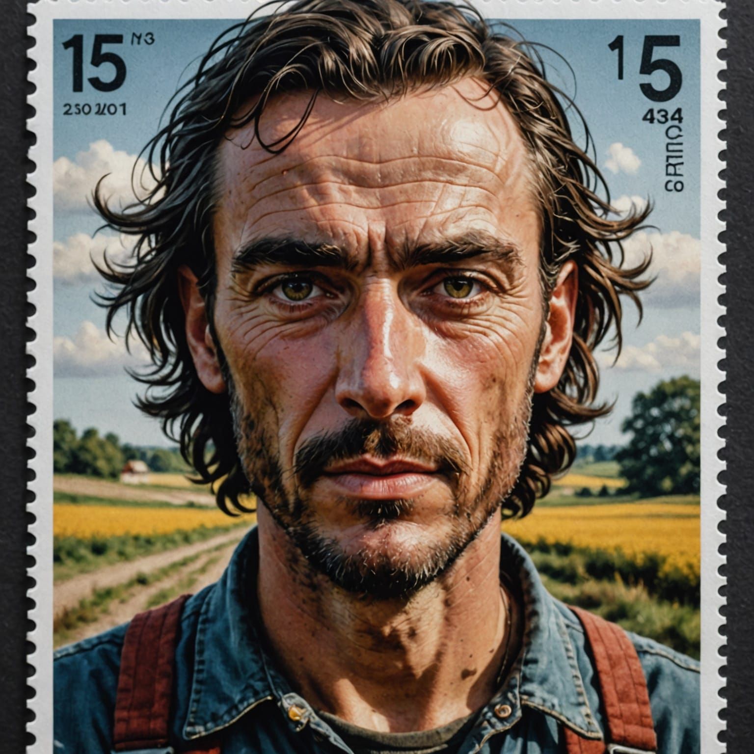 Landscape Postage Stamp Portrait in Ambient Light