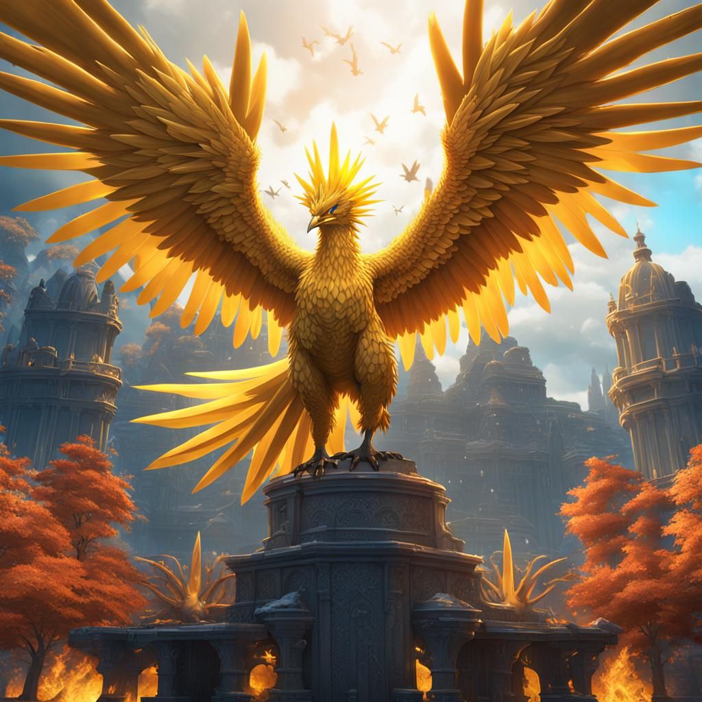 Hybrid Legendary Bird Art: Zapdos, Moltres, Articuno