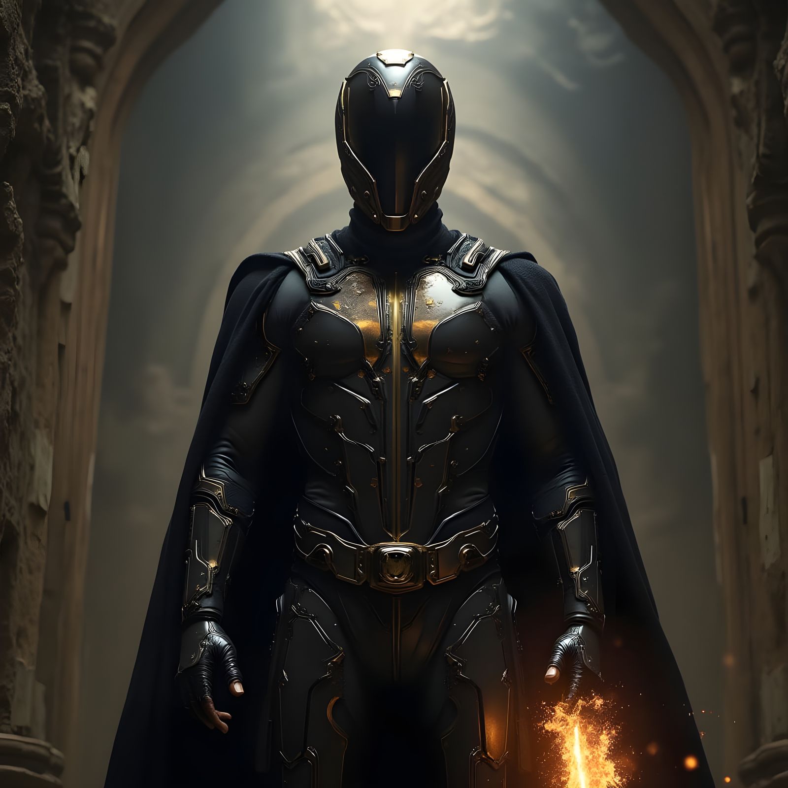 Cosmic God Emperor in Stealth Suit Armor