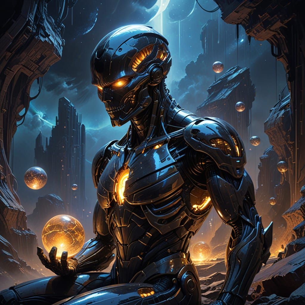 Majestic Infinity Stones Arrangement in Cosmic Splendor