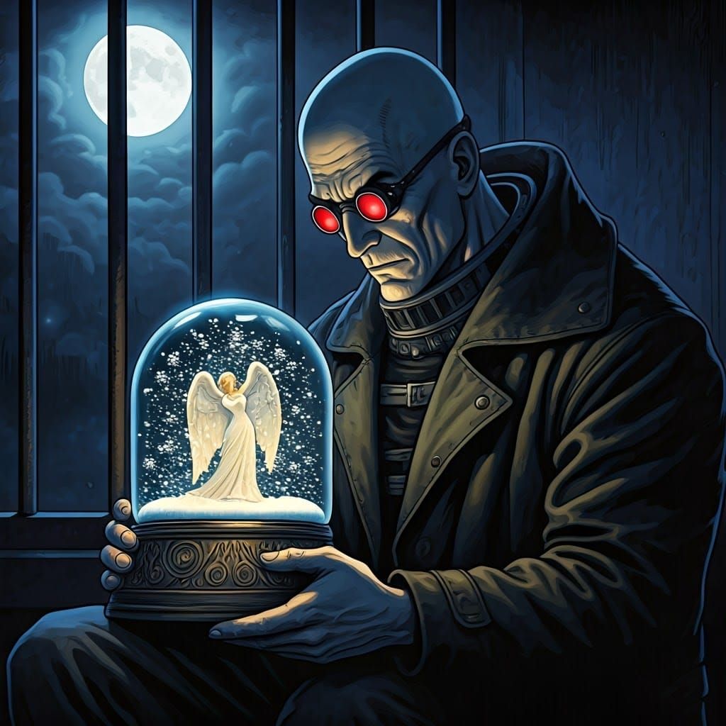 Moonlit Gotham Asylum: Mr. Freeze's Melancholy Interlude