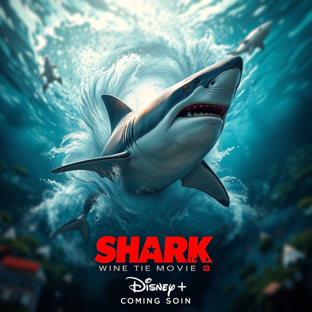 Majestic Shark Emerges in Sci-Fi Splash Screen