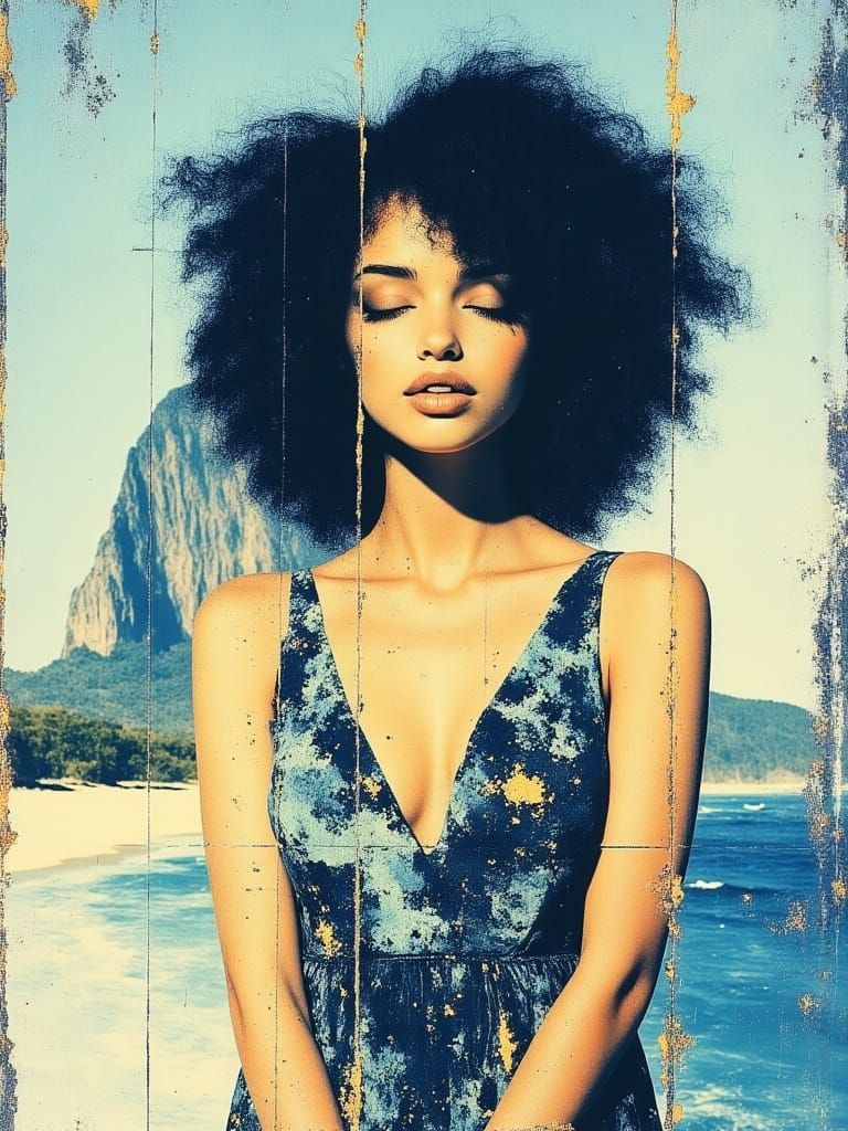 Confident Brazilian Goddess Radiates Joy and Vibrance