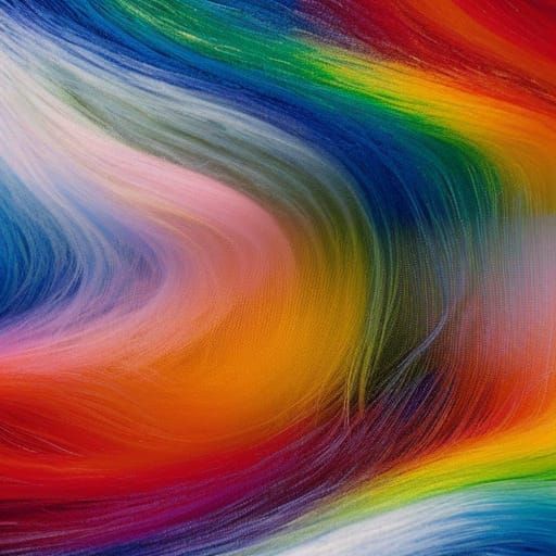 Rainbow Robot with Liquid Gradient in Architectural Style