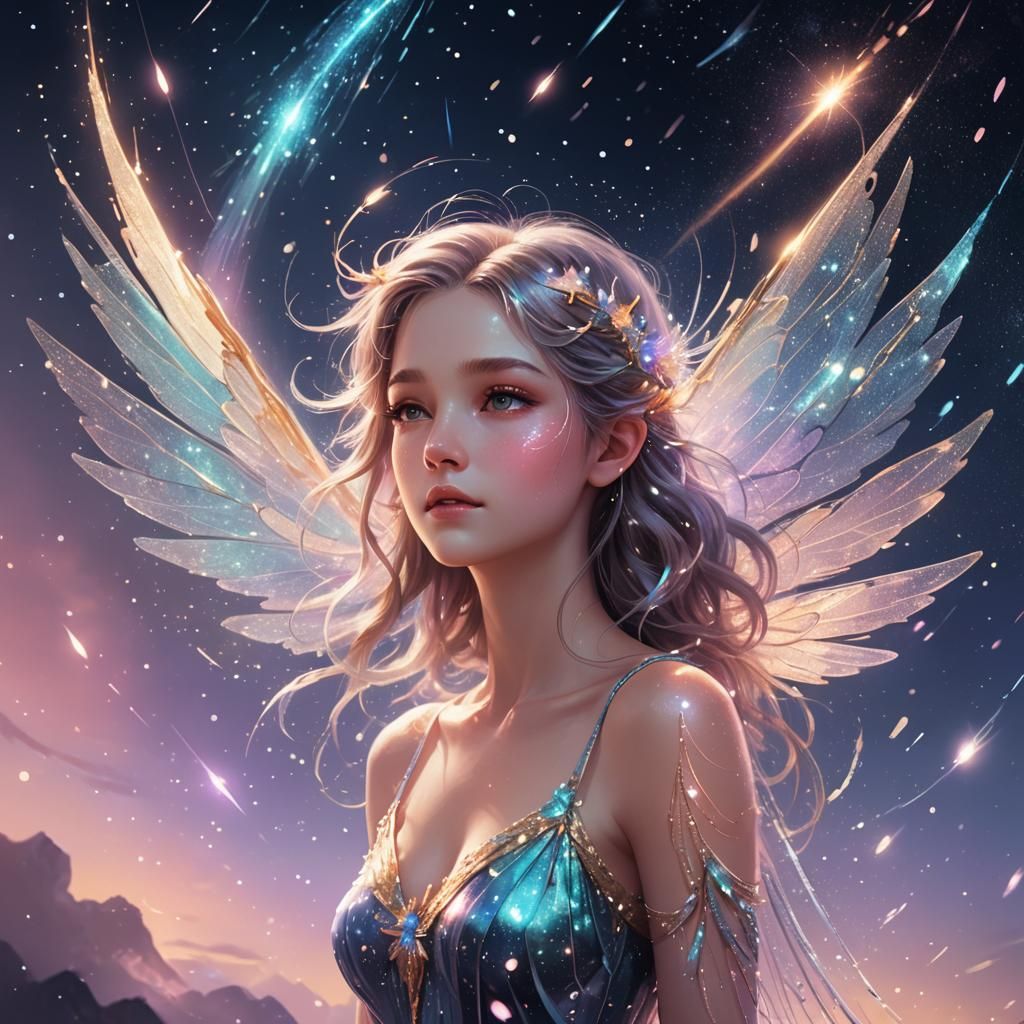 Celestial Fairy Shines in Meteor Shower