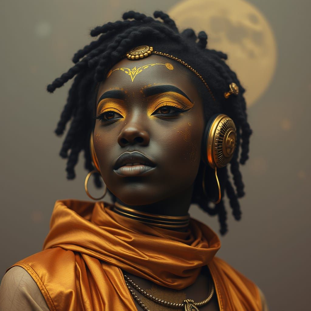 Afrofuturist Robot Fortune Teller at Asteroid Post