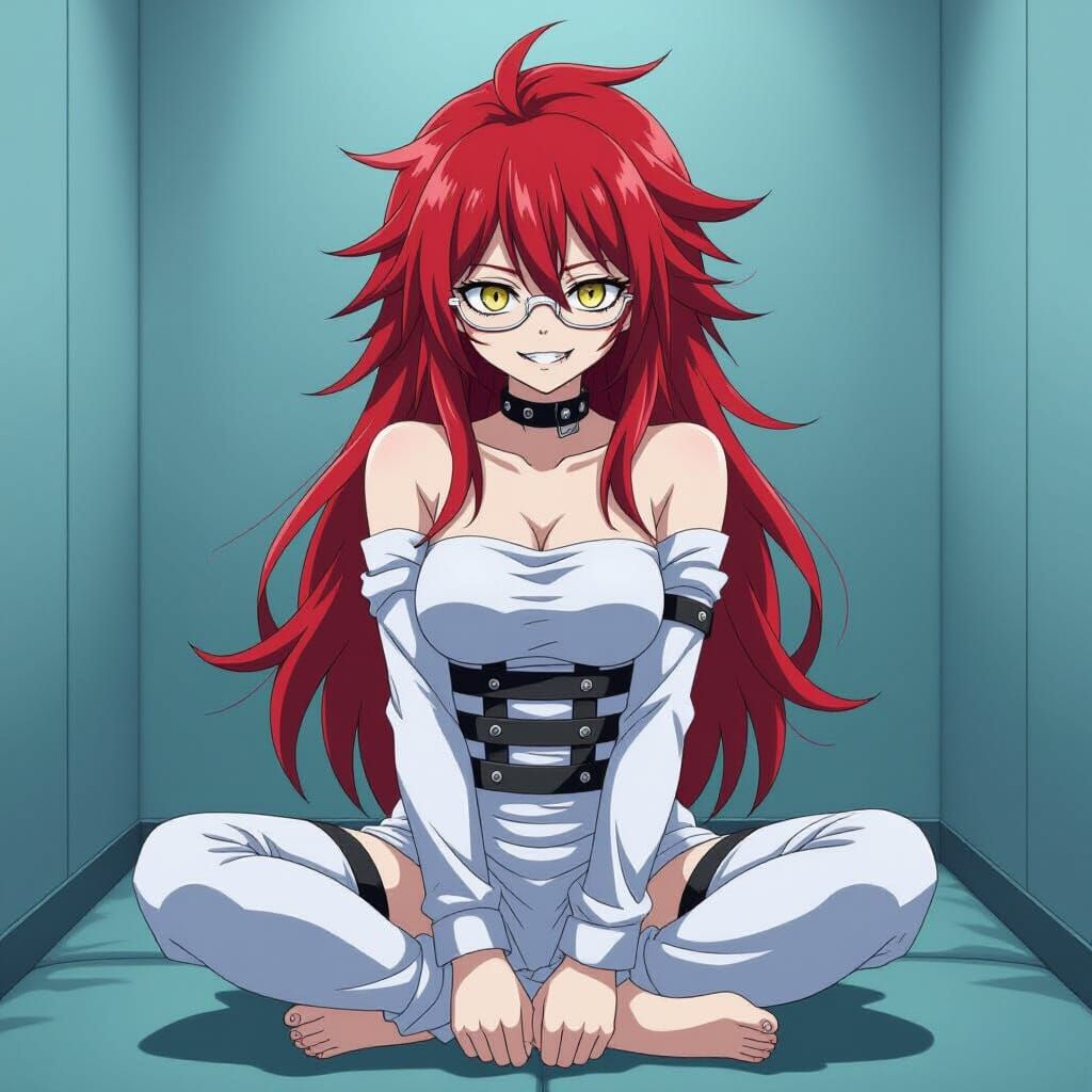 Girl in Straitjacket with Fangs, Tokyo Ghoul Anime Style