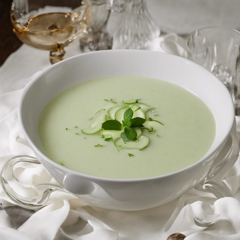 Cucumber Soup in Rococo Style